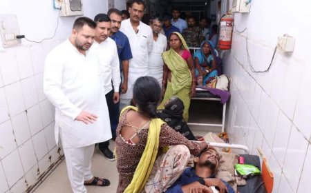 TEJASHWI YADAV पहुंच गए अचानक SKMCH, तो मच गया हडकंप, खामियां देख दे दी चेतावनी