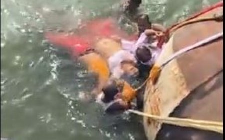 बलिया में बड़ा नाव हादसा, 4 की मौत 20 से 25 लोग लापता, क्षमता से ज्यादा 40  लोग थे नाव में सवार बचाव कार्य जारी