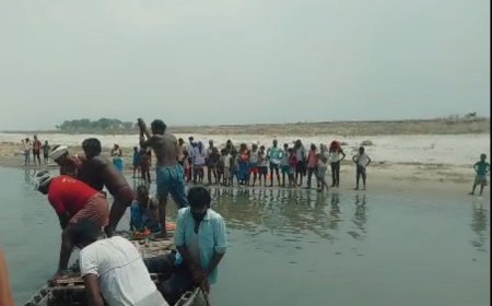 हाजीपुर में मगरमच्छ की चपेट में आने से बच्चे की हुई मौत