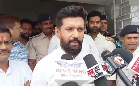 चिराग पासवान ने मुख्यमंत्री नितीश कुमार पर कहा, जैसी करनी वैसी भरनी, पार्टी टूटने के खौफ में हैं "नितीश कुमार"