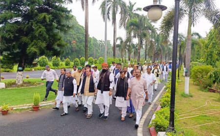 बिहार भाजपा ने नेता पहुंचे राजभवन, लाठीचार्ज पर सौंपेगे ज्ञापन