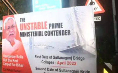 बेंगलुरु में CM नीतीश के खिलाफ लगा पोस्टर, बिहार BJP के सम्राट ने कहा सब कांग्रेस की चाल है