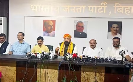 बिहार में भाजपा करेंगी 24 जुलाई से 9 अगस्त तक हस्ताक्षर अभियान
