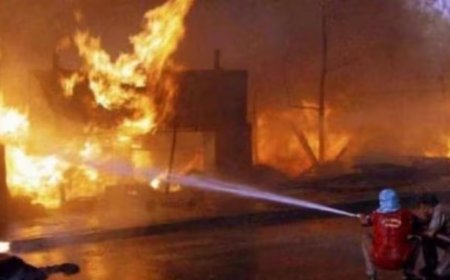 गुजरात के अरावली जिले में केमिकल फैक्ट्री में लगी भीषण आग, 60 से ज्यादा टैंकर जलकर खाक