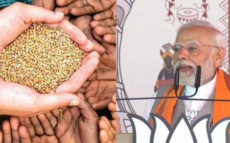 PM मोदी ने छत्तीसगढ़ के दुर्ग से किया ऐलान - अब अगले 5 साल तक मिलता रहेगा गरीबों को फ्री राशन