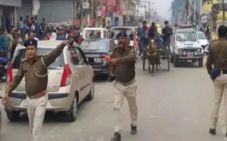आरा में फिल्मी स्टाइल में लुटेरों ने लूट लिया 16 लाख, पुलिस चिल्लाती रही सरेंडर कर दो, लुटेरे हो गए फरार