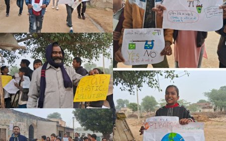 घर-घर अलख जगाना है,  प्लास्टिक को हटाना है,  जैसे नारे के साथ नए साल का स्वागत कर बिहार के लाल ने कर दिया सूबे को गौरवान्वित