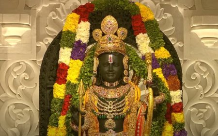 अयोध्या राम मंदिर प्राण प्रतिष्ठा संपन्न, सामने आई गर्भगृह की तस्वीरें