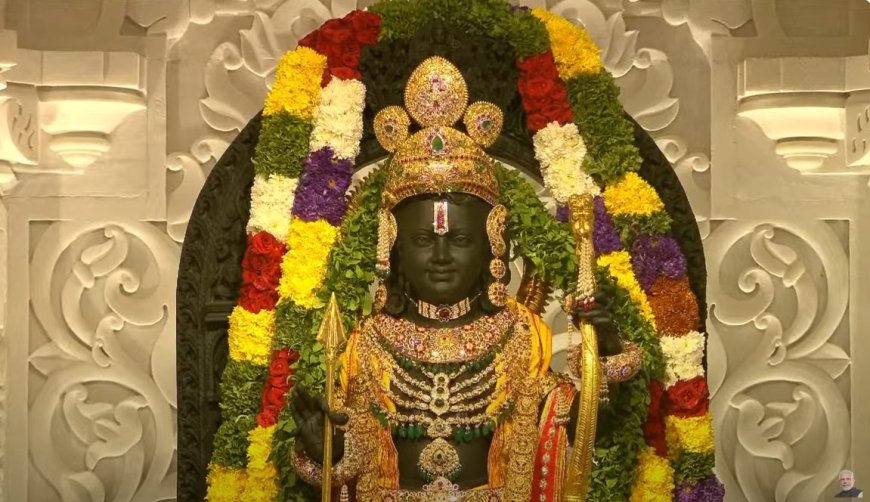 अयोध्या राम मंदिर प्राण प्रतिष्ठा संपन्न, सामने आई गर्भगृह की तस्वीरें