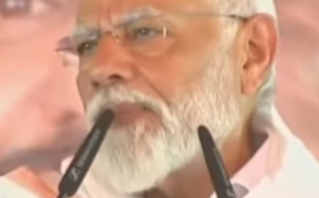 जमुई में चुनावी सभा में गरजे पीएम मोदी, पीएम ने कहा - कांग्रेस और राजद ने देश का नाम किया खराब