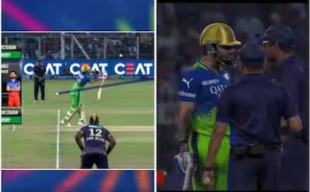 IPL : कोहली को आउट देने पर हुआ विवाद, जानिए नियम