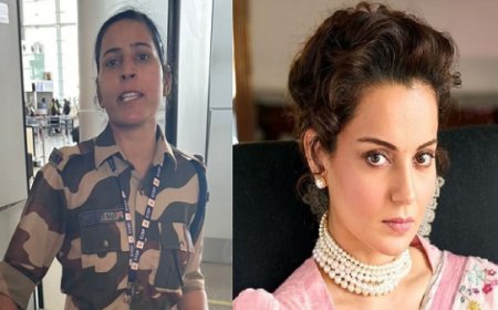 कंगना रनौत को CISF की महिला जवान ने चंडीगढ़ एयरपोर्ट पर मारा थप्पड़ 
