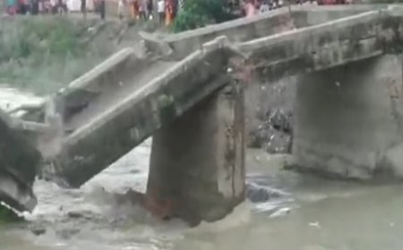 बिहार में पुल गिरने का सिलसिला लगातार जारी, छपरा में एक और पल हुआ धराशायी
