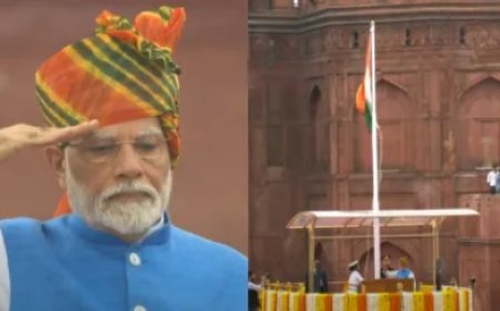 PM मोदी ने 78वें स्वतंत्रता दिवस पर लाल किले पर फहराया तिरंगा, सरकार 'देश में बड़े सुधारों के लिए प्रतिबद्ध है' 