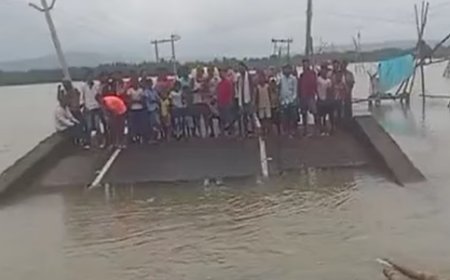 बिहार के भागलपुर में एक और पुल ने लिया जलसमाधि, 2 साल पहले हुआ था निर्माण 