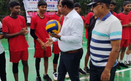 पनोरमा स्पोर्ट्स सीजन-7 - खिलाड़ियों का उत्साह बढ़ाते दिखे चेयरमैन संजीव मिश्रा