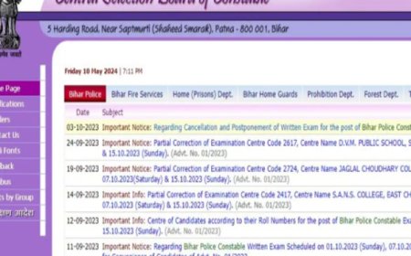 बदल गया सेंट्रल सिलेक्शन बोर्ड ऑफ कांस्टेबल का वेबसाइट का पता, जानिए कैसे चेक करें? बिहार पुलिस कांस्टेबल भर्ती परीक्षा के रिजल्ट