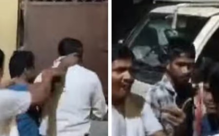 रामकृष्णा नगर थाने के ASI की बीच सड़क पर पिटाई, वीडियो हुआ वायरल 