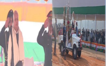 76वें गणतंत्र दिवस पर राज्यपाल ने गांधी मैदान में तिरंगा फहराया, CM नीतीश रहे मौजूद, निकलेंगी विभागों की झांकियां