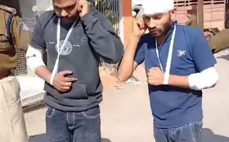 इंदौर में दारोगा के साथ बदसलूकी करने वाले दो आरोपी हिरासत में, पुलिस ने की खुब खातिरदारी
