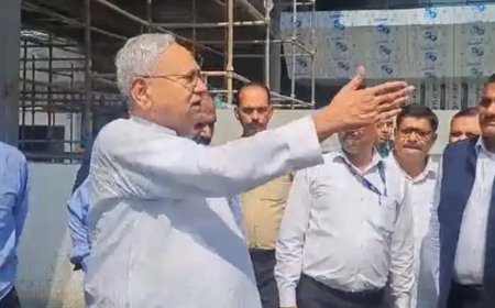 सीएम नीतीश ने किया पटना एयरपोर्ट के नए टर्मिनल भवन का निरीक्षण,कहा- यात्रियों को मिलेंगी विश्वस्तरीय सुविधाएं