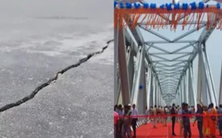 पटना के जेपी गंगा पथ में दरार, 3831 करोड़ की लागत से बने पुल का सीएम नीतीश ने किया था उद्धाटन
