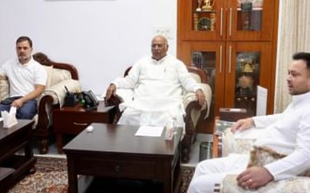 दिल्ली में राजद-कांग्रेस की बड़ी बैठक, CM फेस के सवाल पर तेजस्वी ने कहा-बातचीत से सब फाइनल..आपलोग चिंता न करें