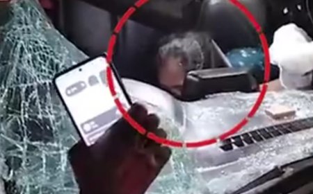 राजधानी पटना में देर रात तेज रफ्तार का कहर, यूटर्न लेने के दौरान कार पर चढ़ा ट्रक,फंसी महिला