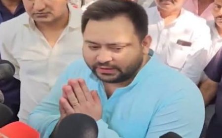 मीडिया के सामने नेताप्रतिपक्ष तेजस्वी यादव ने जोड़े हाथ, सबके सामने की ये अपील,मुंबई हमले का जिक्र, कहा-यह वक्त सियासत का नहीं