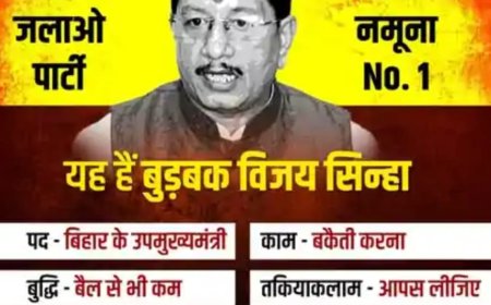 यह हैं बुड़बक विजय सिन्हा...राजद ने कहा-उपमुख्यमंत्री के पास बैल से भी कम बुद्धि, बिहार के नेता हैं तो बस तेजस्वी