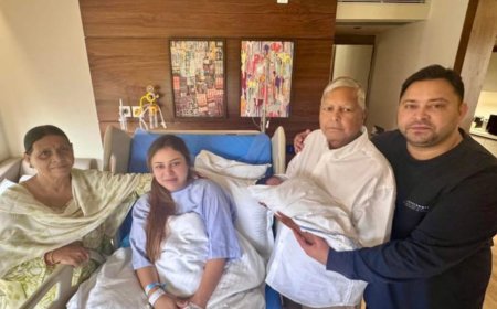 तेजस्वी -राजश्री के बेटे का नाम "इराज लालू यादव", आरजेडी सुप्रीमो ने पोते के नाम की एक्स पर घोषणा की, कहा- नवजात और माँ दोनों स्वस्थ