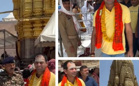 तेज प्रताप यादव का नया अवतार: विवादों के बीच बाबा विश्वनाथ के दर पर पहुंचे, बोले -"हर हर महादेव बोलना ही होगा"