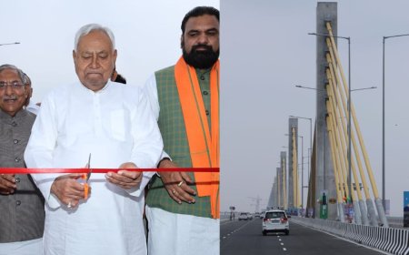 नीतीश कुमार ने किया देश के सबसे लंबे केबल ब्रिज का उद्घाटन, पटना से राघोपुर की दूरी अब महज़ 5 मिनट