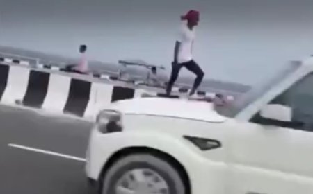 पटना के नए सिक्स लेन पुल पर स्टंटबाजी के वायरल वीडियो से सनसनी, पुलिस ने शुरू की पहचान