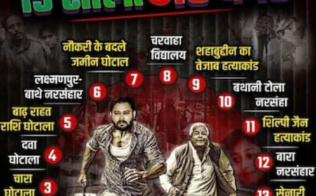 बिहार में पोस्टर पॉलिटिक्स, पटना की सड़कों पर 'जंगलराज 15 सालों के 15 कांड' के लगे पोस्टर, लालू-तेजस्वी निशाने पर