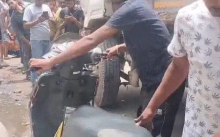 पटना में हाइवा की टक्कर से स्कूटी सवार युवक की मौत, गंगा जल लेकर लौट रहा था युवक