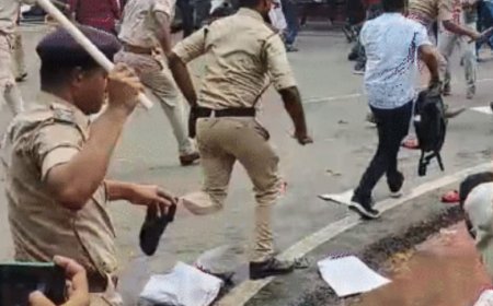 TRE-3 सप्लीमेंट्री रिजल्ट की मांग को लेकर पटना में प्रदर्शन, महिला अभ्यर्थियों को धकेलती नजर आई पुलिस
