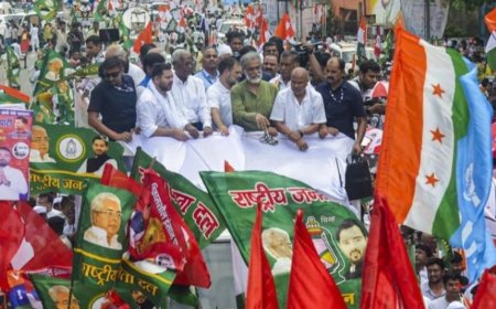 तेजस्वी यादव का हमला: गरीबों का वोट.. राशन और पेंशन छीनना चाहती है सरकार, बिहार बंद में दी क्रांति की चेतावनी