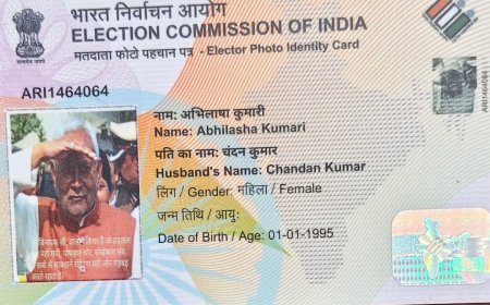 मधेपुरा में महिला के वोटर ID पर छपी सीएम नीतीश कुमार की फोटो, पति ने कहा -"पत्नी किसे मानूं..अभिलाषा को या मुख्यमंत्री को?"