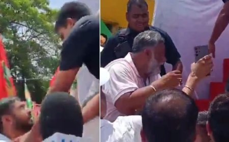 राहुल-तेजस्वी के साथ मंच शेयर करने से पप्पू यादव और कन्हैया को सुरक्षाकर्मियों ने रोका, वीडियो वायरल