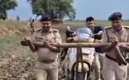 पुलिस को ICICI इंश्योरेंस मैनेजर अभिषेक वरुण का शव और स्कूटी निकालने में लगे 10 घंटे,जुगाड़ लगाए हुए दिखे 4 पुलिसकर्मी