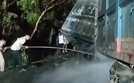 हाजीपुर में भीषण सड़क हादसा: ट्रक और हाइवा की टक्कर में पिता-पुत्र समेत तीन की जलकर मौत, पूरे इलाके में मातम