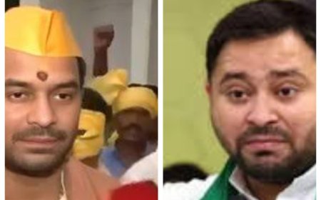 महुआ में तेजप्रताप यादव का तेज हमला: तेजस्वी को दी बांसुरी बजाने की चुनौती, विधायक को बताया ‘बहरूपिया’