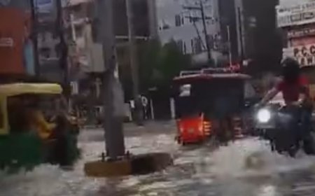 बिहार में भारी बारिश का कहर: पटना की सड़कें बनीं तालाब, ट्रेन-फ्लाइट पर असर; 20 जिलों में हेवी रेन की चेतावनी