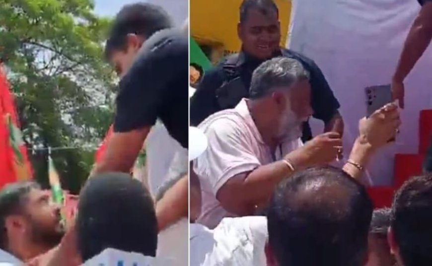 राहुल-तेजस्वी के साथ मंच शेयर करने से पप्पू यादव और कन्हैया को सुरक्षाकर्मियों ने रोका, वीडियो वायरल