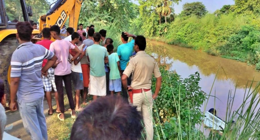 पटना के पालीगंज में दर्दनाक सड़क हादसा: नहर में पलटी कार, 3 की मौत, 2 घायल