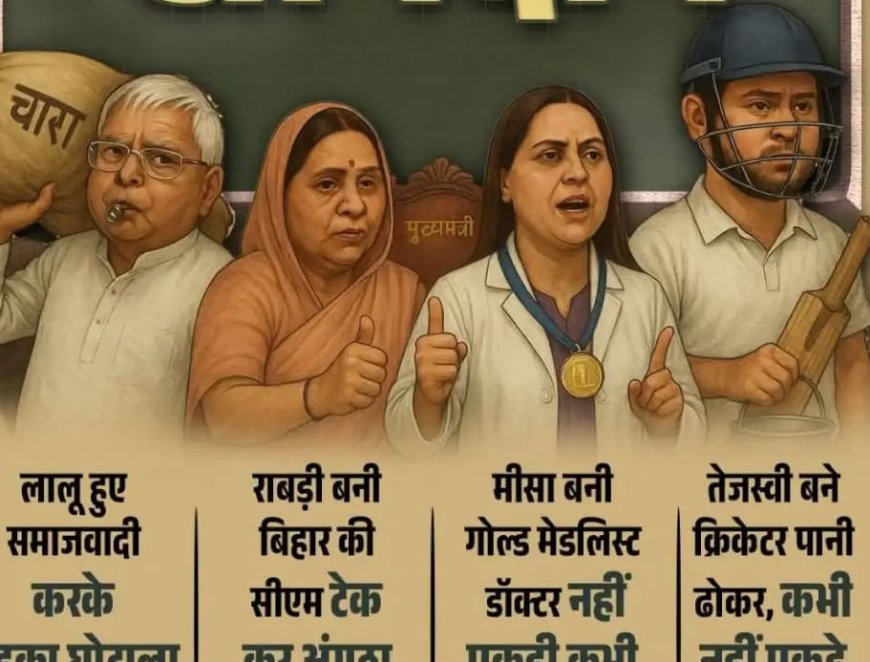 बिहार चुनाव से पहले पोस्टर वार तेज, BJP ने लालू परिवार को बताया 'घोटालों की फैक्ट्री'