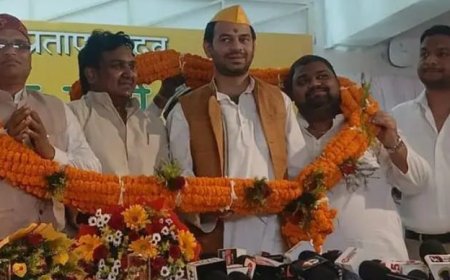 तेज प्रताप यादव ने किया 'VVIP'पार्टी से गठबंधन, बोले -मुकेश सहनी बहरूपिया