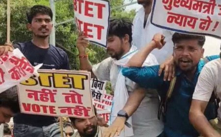 पटना में STET परीक्षा की मांग को लेकर शिक्षक अभ्यर्थियों का प्रदर्शन:  कहा- हम यहीं मर जाएंगे...लेकिन मांग पूरी करवाकर ही मानेंगे