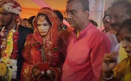 बेटी का कन्यादान कर भावुक हुए मंत्री मंगल पांडेय, कहा -वर्षों पुरानी इच्छा हुई पूरी,विपक्ष बोला- शुभ लग्न नहीं था